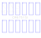 King Engine Bearings Ford 155 (Size +0.50mm) Connecting Rod Bearing Set