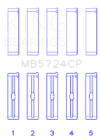King Engine Bearings General Motors Duramax Diesel (Size +0.25mm) Main Bearing Set