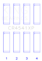 King Engine Bearings Honda F23A/F23Z/K20A3/16V (Size +0.50mm) Connecting Rod Bearing Set