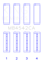 King Engine Bearings Nissan Vq20DE/Vq25Dd/Vq30DE/Dd/DET/Vq35DE (Size +0.25mm) Main Bearing Set