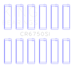 King Engine Bearings Opel X30Xe (Ecotech) (Size +0.25mm) Connecting Rod Bearing Set