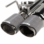 Kooks 18-24 Ford Mustang GT 5.0 3in. Valved Shotgun Cat-Back Exhaust - Carbon Tips