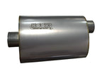 Kooks 2.5in. Oval Center/Offset Muffler 12in. Long Body Stainless Steel
