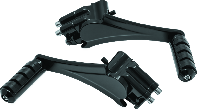 Kuryakyn Adjustable Passenger Pegs With ISO Small Pegs 10 and Up Black
