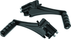 Kuryakyn Adjustable Passenger Pegs With ISO Small Pegs 10 and Up Black