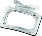 Kuryakyn Curved License Plate Mount Chrome