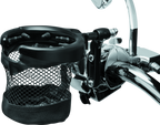 Kuryakyn Drink Holder Mesh Basket with Perch Mount Universal Gloss Black