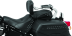 Kuryakyn Fixed Mounts Multi-Purpose Driver & Passenger Backrest 18-Up Softail Black