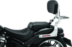 Kuryakyn Fixed Mounts Multi-Purpose Driver & Passenger Backrest 18-Up Softail Black