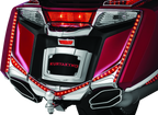 Kuryakyn L.E.D. Vertical Rear Light Strips 12-17 GL1800 Chrome Red Lens