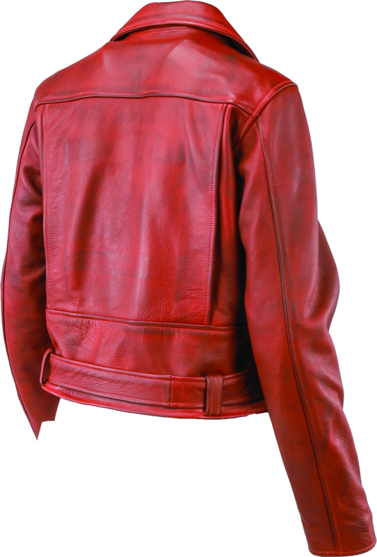 Kuryakyn Leather By River Road Arabian Spice Leather Jacket Red Womens - Small