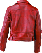 Kuryakyn Leather By River Road Arabian Spice Leather Jacket Red Womens - Small