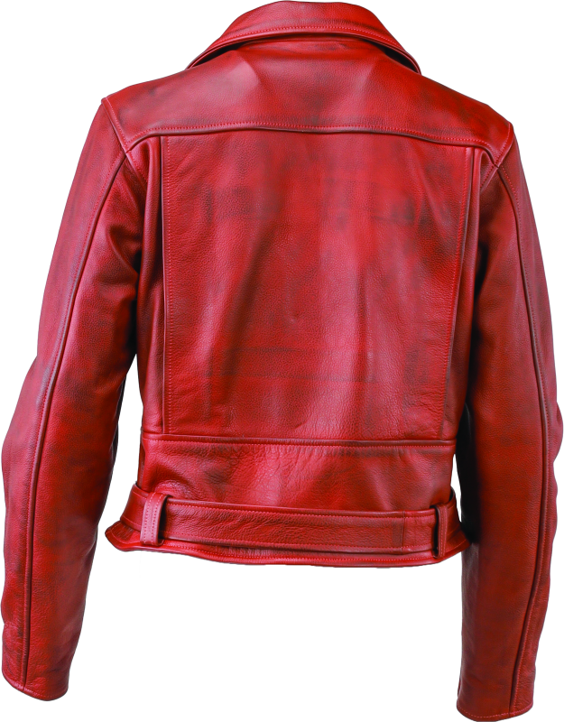 Kuryakyn Leather By River Road Arabian Spice Leather Jacket Red Womens - Small