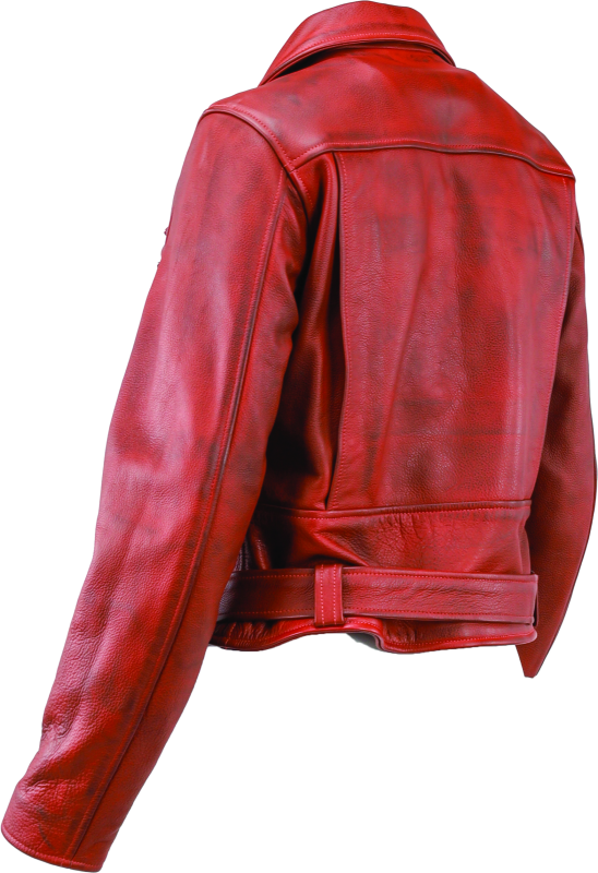 Kuryakyn Leather By River Road Arabian Spice Leather Jacket Red Womens - Small