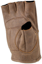 Kuryakyn Leather By River Road Buster Vintage Shorty Gloves Black - Small