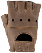 Kuryakyn Leather By River Road Buster Vintage Shorty Gloves Black - Small