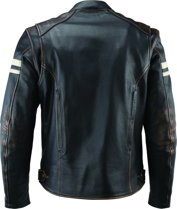 Kuryakyn Leather By River Road Hoodlum Vintage Leather Jacket Black - Small