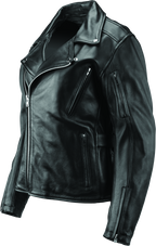 Kuryakyn Leather By River Road Ironclad Classic Leather Jacket Black Womens - Small