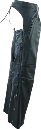 Kuryakyn Leather By River Road Longhaul Leather Chaps Black - Large