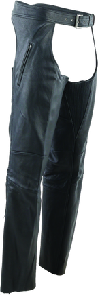 Kuryakyn Leather By River Road Longhaul Leather Chaps Black - Large