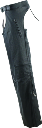 Kuryakyn Leather By River Road Longhaul Leather Chaps Black - Large