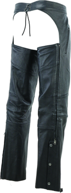 Kuryakyn Leather By River Road Longhaul Leather Chaps Black - Large