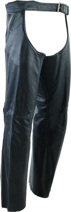 Kuryakyn Leather By River Road Plains Leather Chaps Black - Large