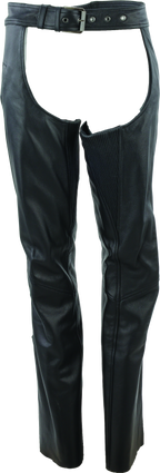 Kuryakyn Leather By River Road Plains Leather Chaps Black Womens - Small