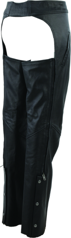 Kuryakyn Leather By River Road Plains Leather Chaps Black Womens - Small
