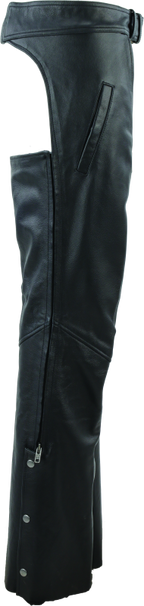 Kuryakyn Leather By River Road Plains Leather Chaps Black Womens - Small