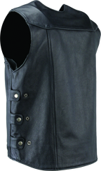 Kuryakyn Leather By River Road Plains Leather Vest Black - Small