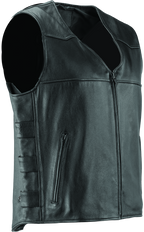 Kuryakyn Leather By River Road Plains Leather Vest Black - Small