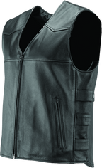 Kuryakyn Leather By River Road Plains Leather Vest Black - Small