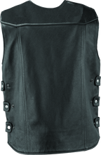 Kuryakyn Leather By River Road Plains Leather Vest Black - Small