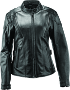 Kuryakyn Leather By River Road Race Leather Jacket Black Womens - Small