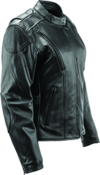 Kuryakyn Leather By River Road Race Leather Jacket Black Womens - Small