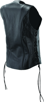 Kuryakyn Leather By River Road Sapphire Leather Vest Black Womens - Small