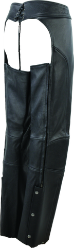 Kuryakyn Leather By River Road Sierra Leather Chaps Black Womens - Small