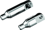 Kuryakyn Male Mount 2-1/2inch Footpeg Extension Chrome (Pair)