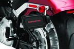 Kuryakyn Nova Side Mount License Plate Frame Gloss Black