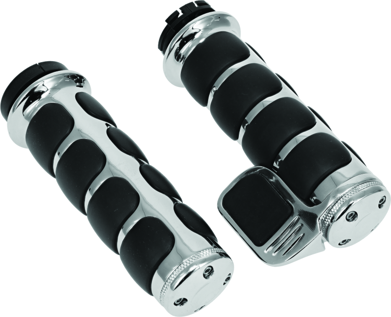Kuryakyn ISO Grip With Throttle Boss Dual Cable Chrome