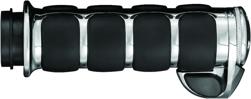 Kuryakyn ISO Grips With Throttle Boss Throttle-By-Wire Chrome