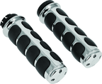 Kuryakyn ISO Grips Without Throttle Boss Dual Cable Chrome