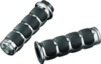 Kuryakyn ISO Grips Without Throttle Boss Dual Cable Chrome