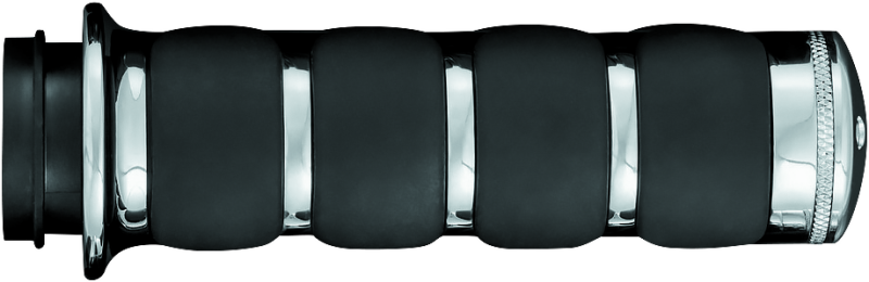 Kuryakyn ISO Grips Without Throttle Boss Throttle-By-Wire Chrome