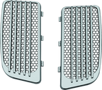 Kuryakyn Radiator Grills For Twin Cooled Models Chrome & Black (Pair)