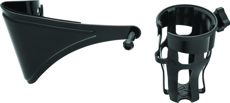 Kuryakyn Reflex Drink Holder Right Side HD Touring Passenger Mount 14 and Up Gloss Black