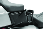 Kuryakyn Reflex Drink Holder Right Side HD Touring Passenger Mount 14 and Up Gloss Black