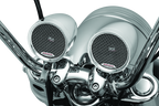 Kuryakyn Road Thunder Speaker Pods Bluetooth Audio Controller Chrome