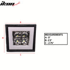 Universal Square Clear LED Rear Tail 3RD Brake Lights Stop Safety Lamp